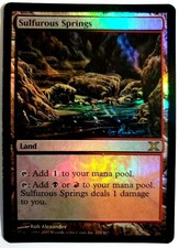 MTG: Tenth Edition 'Sulfurous Springs' FOIL Rare - #359 - MP to HP