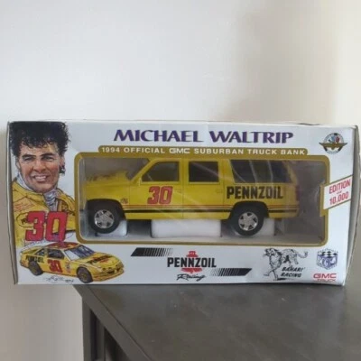 Michael Waltrip Chevrolet GMC 1994 Pennzoil Racing Suburban Bank 1/25 Brookfield - Image 1 of 4