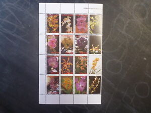 2006 SURINAME ORCHIDS SHEET OF 16 MINT STAMPS MNH