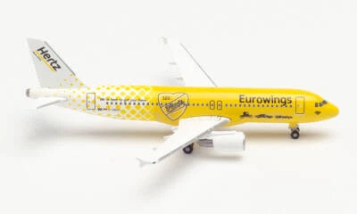 ¡Nuevo! Herpa 533560 1:500 Eurowings Airbus A320 "Hertz 100 años" modelo diecast Foto 1 de 2