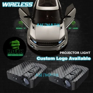 Hulk Greenhulk Symbol Wireless Car Door Projector Courtesy Ghost Shadow Light - Picture 1 of 9