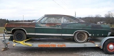 二手 原装 1967 福特 GALAXIE 500 防火墙油门踏板安装支架组件 — 第 1/4 张图片