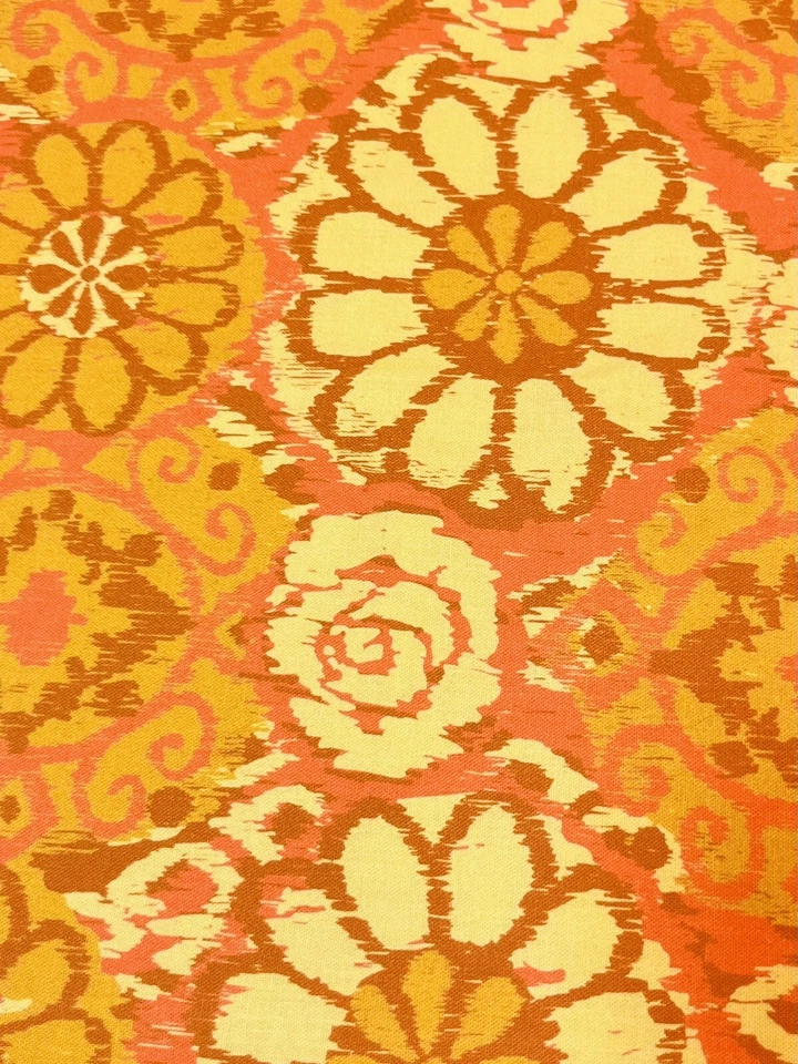 Moda Naranja Flor Grasa Octavo (9x21) Foto 1 de 1