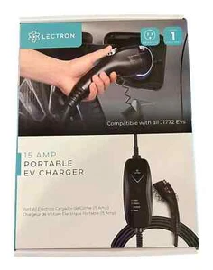 Lectron Level 1 J1772 EV Charger WiFi, App Control 120V, 12 Amp NEMA 5-15 - NEW - Picture 1 of 3