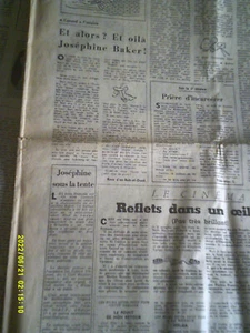 AVRIL 1968  CANARD ENCHAINE  ET LETTRES FRANCAISES JOSEPHINE BAKER A L OLYMPIA - Picture 1 of 3
