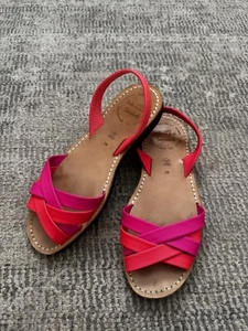 MIBO PALMAIRAS De Menorca Ladies Slingback Leather Sandals size 40 - Picture 1 of 4