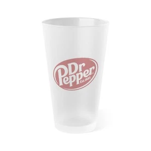 Dr Pepper Frosted Pint Glass, 16oz - Picture 1 of 5