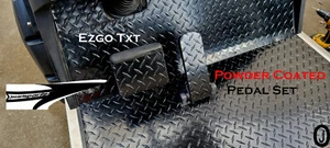 Ezgo TXT Golf Cart Placa de diamante de aluminio con recubrimiento en polvo 2 pc pedal de gas y freno - Imagen 1 de 4