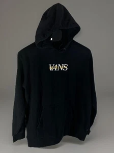 Vans Off-The-Wall Pullover Hoodie Men’s Large Faded Black Lg L Off The Wall Logo - Picture 1 of 9