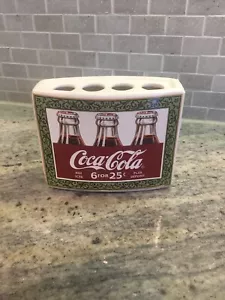 Coca Cola Coke Bottle Retro Toothbrush Holder Pen Holder Ceramic - Picture 1 of 6