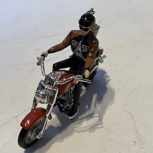Hallmark 2001 Keepsake Barbie on a Harley-Davidson Motorcycle Christmas Ornament - Picture 1 of 7