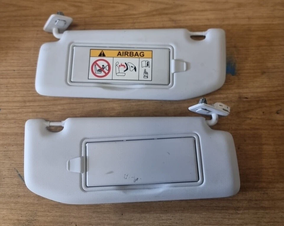 PEUGEOT 208 GT LINE 2017 FRONT LEFT & RIGHT SUN VISOR GREY - Image 1 of 4