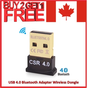 USB 4.0 Bluetooth Adapter Wireless Dongle High Speed for PC Mouse Audio TV Music - Picture 1 of 9