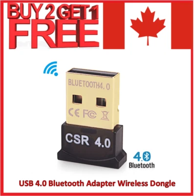 USB 4.0 Bluetooth Adapter Wireless Dongle High Speed for PC Mouse Audio TV Music - Image 1 of 4
