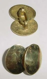 Sleeve Buttons Cuff Links Brass cuff links 18th century reproduction - Picture 1 of 1