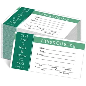 500 Count Tithes and Offering Envelopes for Church Offering Donation Envelope... - Picture 1 of 6