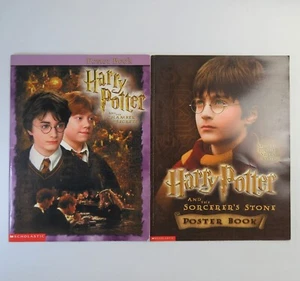 2x Vintage Harry Potter Poster Books Sorcerer's Stone & Chamber of Secrets - Picture 1 of 4