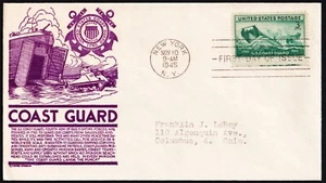 US 1945 Coast Guard (936) . First Day Cover . Anderson Cachet - Picture 1 of 1