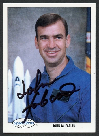 John M. Fabian signed autograph auto Space Shots Trading Card NASA Cover