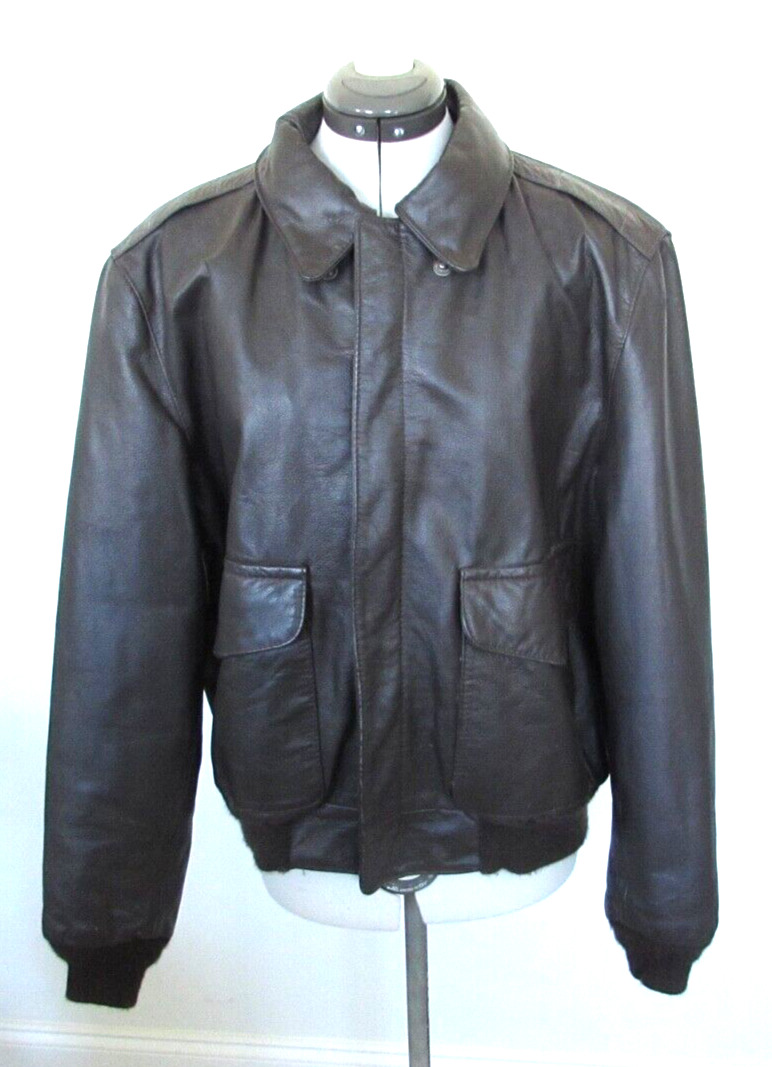Bomber/Harrington Leather 1980s Vintage Outerwear Coats Bomber/Harrington Leather 1980s Vintage Outerwear Coats