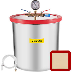 VEVOR 22.7 L Stainless Steel Vacuum Chamber kit 5 Gallon Degassing Urethanes