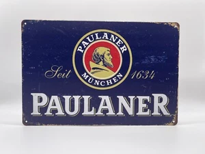 Blechschild Paulaner 20x30cm Nostalgie Retro Reklame Vintage Deko Bier Geschenk - Bild 1 von 1