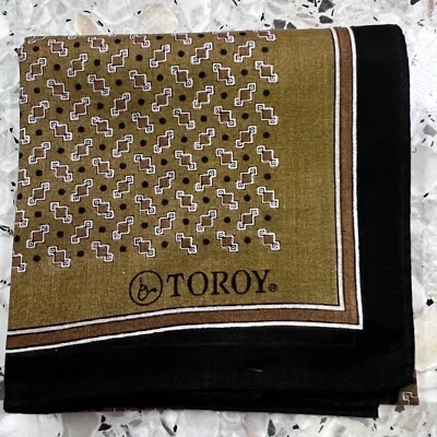 PAÑUELO HOMBRE ALGODÓN ARTE BOLSILLO PAÑUELO 17" CLÁSICO GEOMÉTRICO LUNARES DORADOS Foto 1 de 3