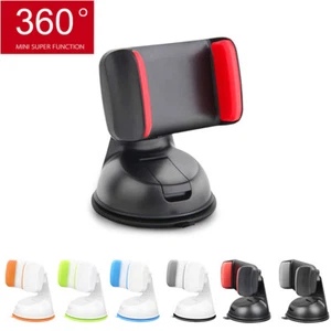 360° Universal Car Holder Stand Mount Windshield Bracket For Mobile Cell Phone - Picture 1 of 12