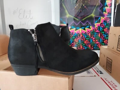 Lindas botas Sugar Truffle para mujer talla 10 negras FX SDE con cremallera #00r Foto 1 de 4