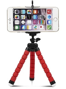 2 Pieces Phone Tripod Flexible Adjustable Stand Octopus Leg Portable Mini - Picture 1 of 8