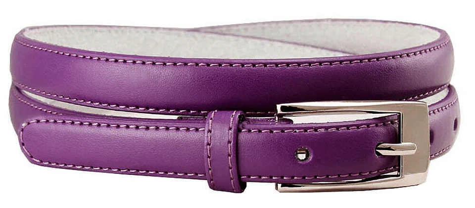Women Solid Color Skinny Dress Belt, 3/4" Wide  *Multiple Colors!* SHIPS FROM US - Image 1 of 1