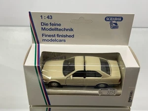 SCHABAK 1151 BMW E34 535i SEDAN TAXI -IVORY 1:43- GOOD IN BOX - Picture 1 of 6