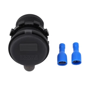 12/24V 2 1A Ładowarka samochodowa USB Adapter Gniazdo Woltomierz do kamperów Motocykl Łódź - Zdjęcie 1 z 11