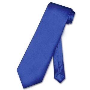 Biagio 100% SILK NeckTie Solid ROYAL BLUE Color Mens Neck Tie - Picture 1 of 2