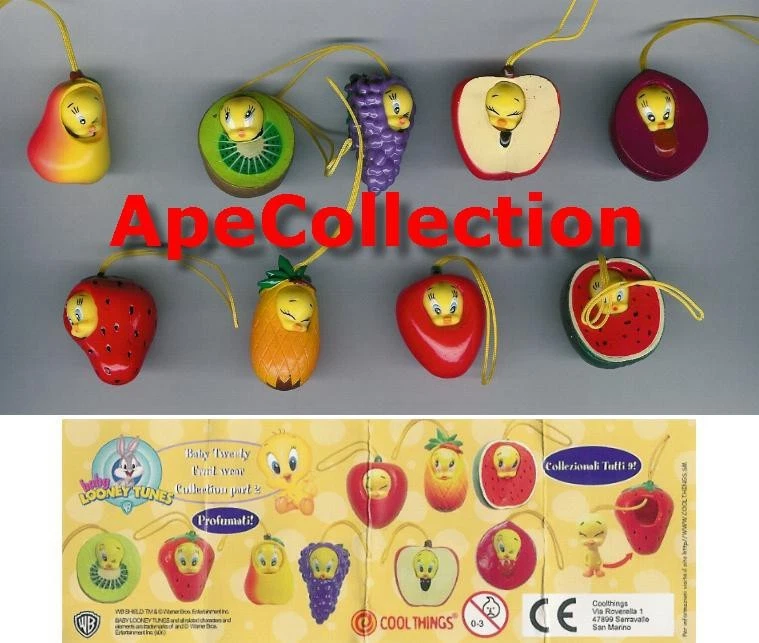Tweety Wear Fruits Früchte RAR Set 9 Abbildung Style Mini Winnies gashapon - Bild 1 von 1