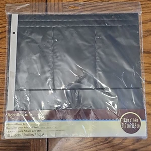 Recollections Photo Album Refill Pages 12.5" x 11.4" 4"x6" 10 Sheets #114558 - Picture 1 of 6