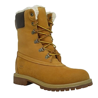 Boys timberland 8 inch 8" boots Childrens Winter leather nubuck Boots size 4.5 - image 1 of 4