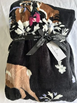 NUEVO Vera Bradley FELIZ TRAVESURA Navidad Vacaciones 50x80 Vellón Manta Regalo Foto 1 de 4