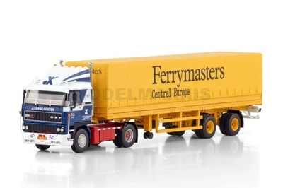 WSI 01-4485 J.Van Klooster DAF 2800 4X2 Classic Curtainsider Trailer - 2 Achse 1 - Bild 1 von 4