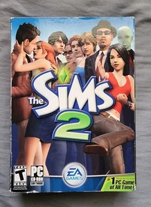 The Sims 2 PC Windows 2004 4 dischi Jewel Case EA Giochi Big Box Suggerimenti e Chiave CIB - Foto 1 di 10