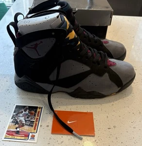 2011 Nike Air Jordan VII 7 Retro Bordeaux Graphite 304775-003 Size 9 with og box - Picture 1 of 7
