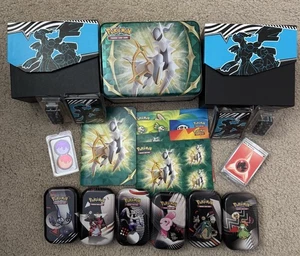 Lotto accessori vari Pokemon Arceus Lunchbox/stagno Black Bolt Etbs + altro - Foto 1 di 6