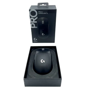 Logitech G Pro X Superlight 2 wireless gaming mouse Hero 44K black NO USB DONGLE - Picture 1 of 21