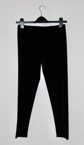 NWT Polo Ralph Lauren Girl's Solid Black Velour Full Length Leggings sz L 12-14 - Picture 1 of 10
