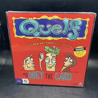 Sealed 2012 Quelf Adult Creative Party Board Game by Spin Master 400 Cards 100% - Image 1 of 4