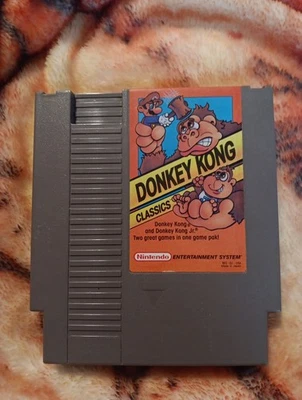 Donkey Kong Classics NES Authentic, Cart Only, Tested & Working, Good Condition - Image 1 of 4
