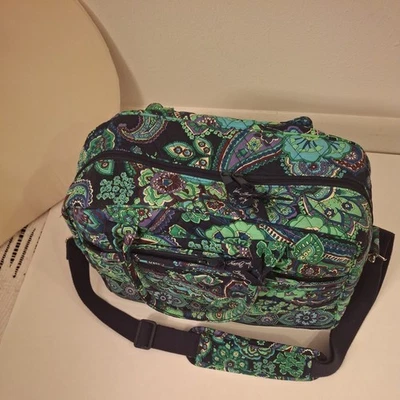 Vera Bradley large tote bag, Blue Rhapsody, quilted cotton paisley pattern - Image 1 of 4