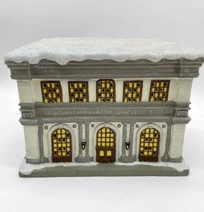 Its a Wonderful Life Christmas Village Bedford Falls Trust And Savings Bank - Picture 1 of 14