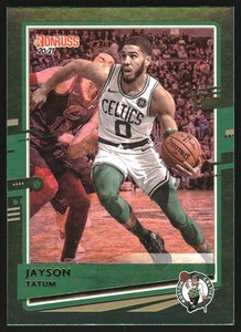 2020-21 Donruss Green Flood #166 Jayson Tatum