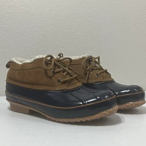 Bass Tamarack Duck Boots Sherpa Lined Steel Shank Leather Rubber Upper Women's 9 - Picture 1 of 8
